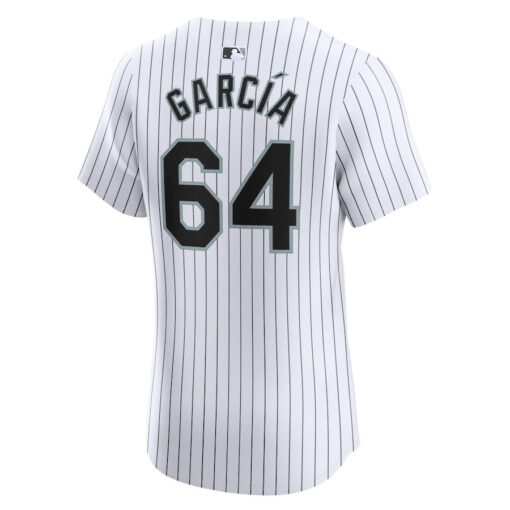 Deivi Garcia 64 Chicago White Sox Home Elite Player Men Jersey - White - Image 3