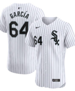 Deivi Garcia 64 Chicago White Sox Home Elite Player Men Jersey - White