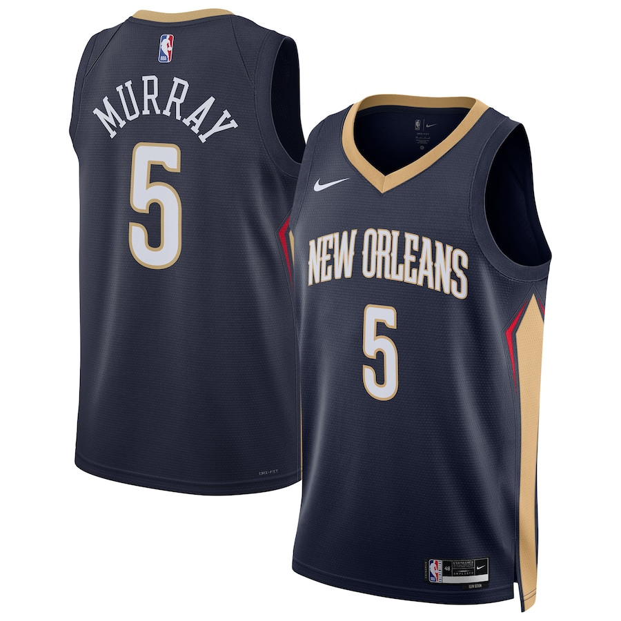 Dejounte Murray 5 New Orleans Pelicans Unisex 2024 Offseason Addition Swingman Jersey - Navy - JS412