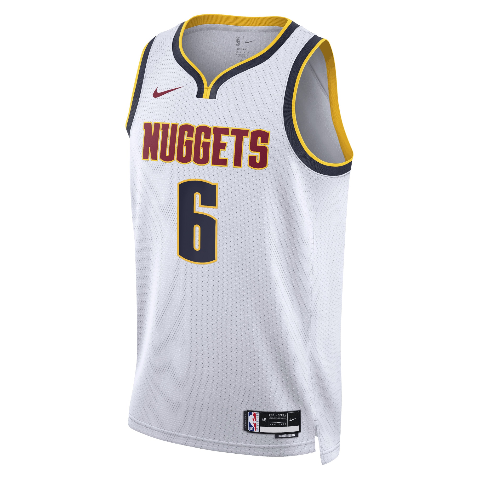 Denver Nuggets Association Edition Swingman Jersey - White - DeAndre Jordan - Unisex - JS316
