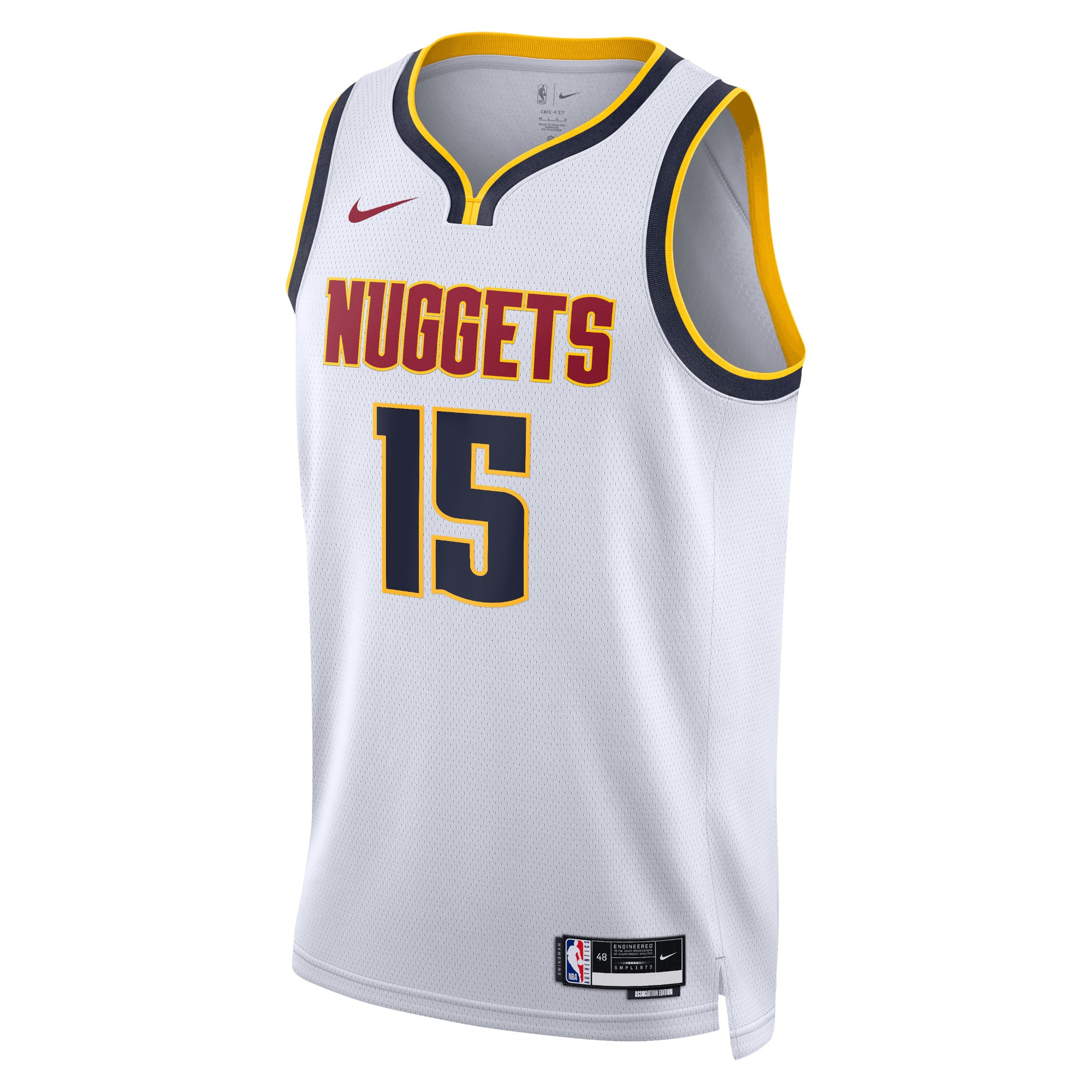 Denver Nuggets Association Edition Swingman Jersey - White - Nikola JokiÄ‡ - Unisex - JS486