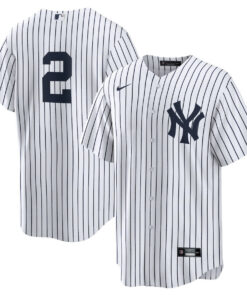 Derek Jeter 2 New York Yankees Home Limited Jersey - Men White
