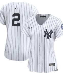 Derek Jeter 2 New York Yankees Women's Home Limited Player Jersey - White