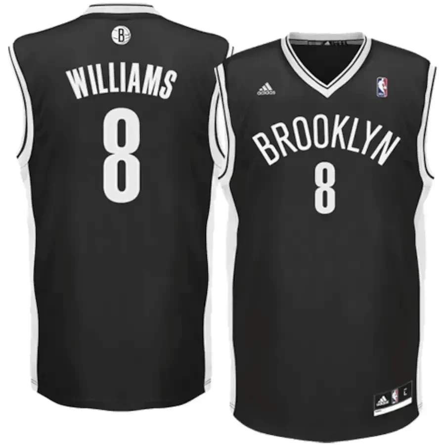 Deron Williams Brooklyn Nets Road Jersey - Black - JS746