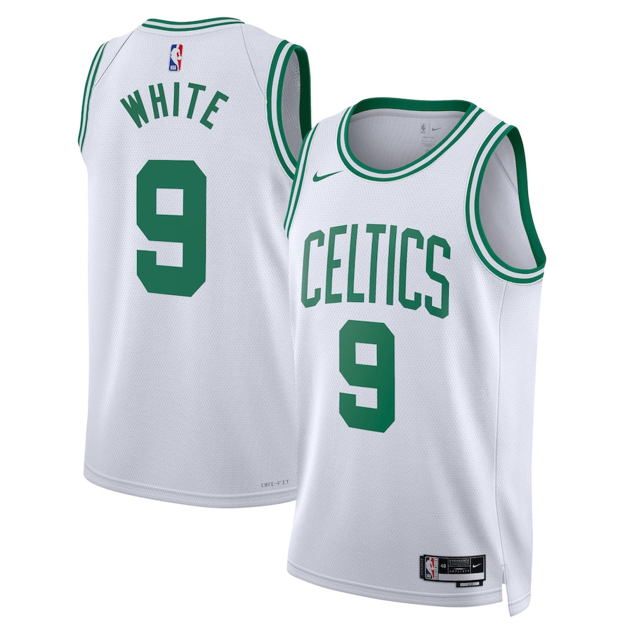 Derrick White 9 Boston Celtics Unisex Swingman Jersey - Association Edition - White - JS782