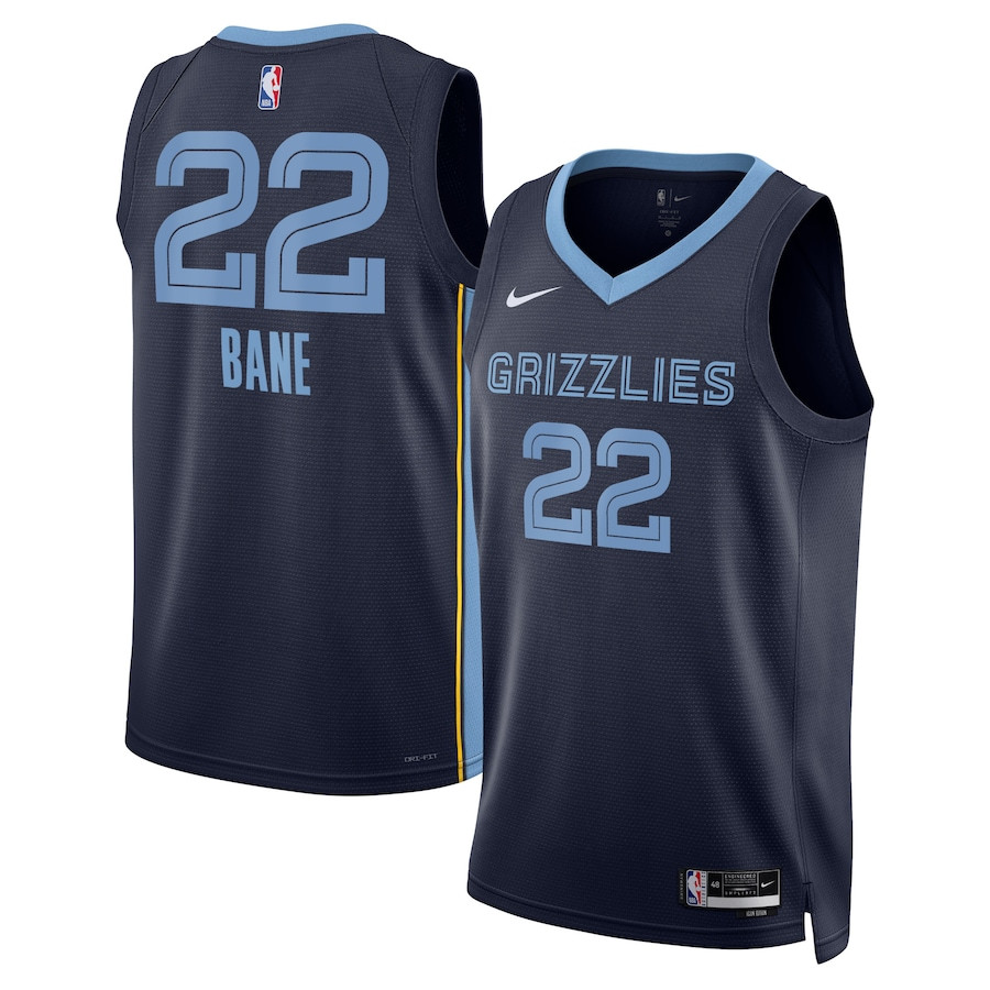 Desmond Bane 22 Memphis Grizzlies Unisex Swingman Jersey - Icon Edition - Navy - JS616