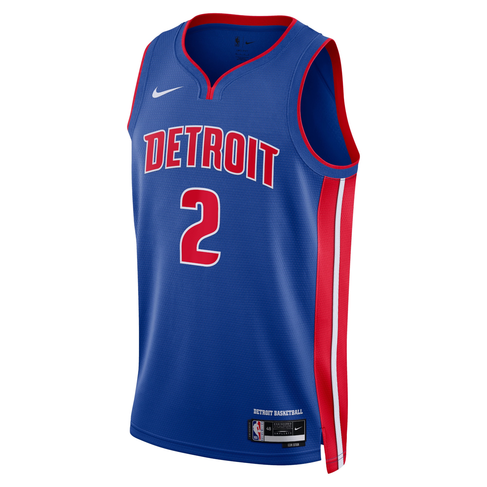 Detroit Pistons Icon Edition Swingman Jersey - Blue - Cade Cunningham - Unisex - JS620