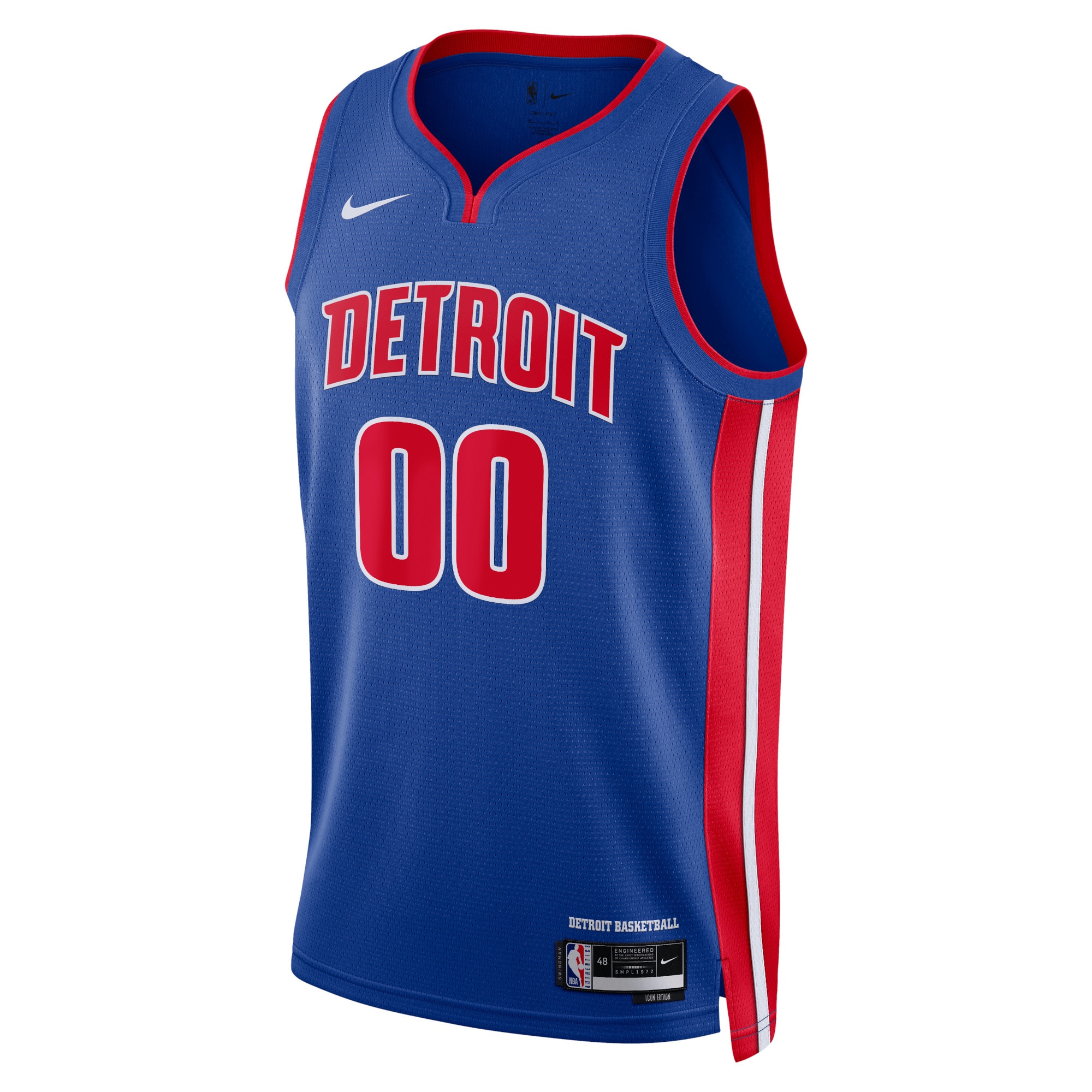 Detroit Pistons Icon Swingman Jersey - Custom - Unisex - JS364