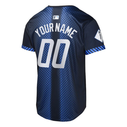 Detroit Tigers 2024 City Connect Limited Custom YOUTH Jersey - Navy - Image 3
