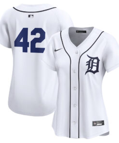Detroit Tigers 2024 Jackie Robinson Day Home Limited Women Jersey - White