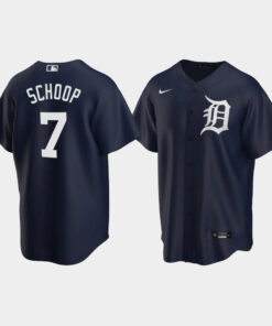 Detroit Tigers Jonathan Schoop 7 Alternate Men's Jersey - Navy Jersey