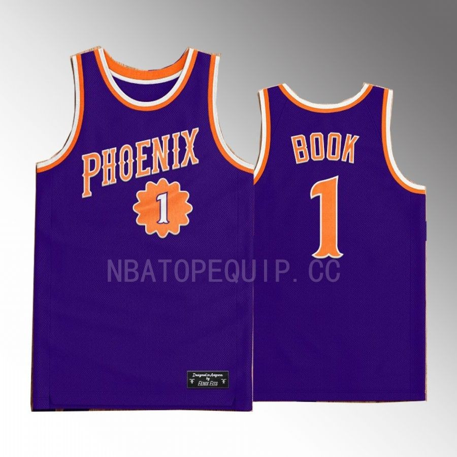 Devin Booker 1 Phoenix Suns Purple Jersey Western Classic - JS370