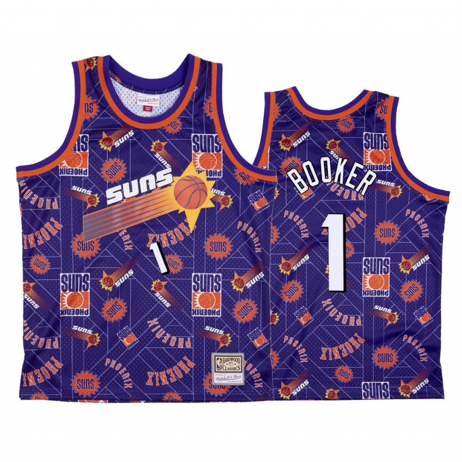 Devin Booker 1 Phoenix Suns Purple Tear Up Pack Jersey - JS822