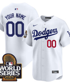 Dodgers 2024 World Series Vapor Premier Limited Custom Jersey