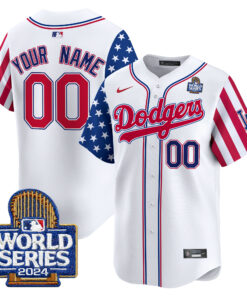 Dodgers American Style 2024 World Series Vapor Premier Limited Custom Jersey V2