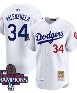 Dodgers Fernando 1981 & 2024 World Series Champions Patch Cooperstown Jersey