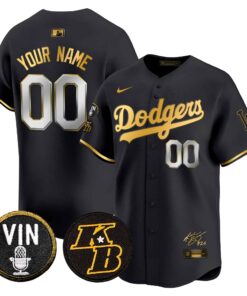 Dodgers Vin Patch & Kobe Bryant Signature Vapor Premier Limited Custom Jersey
