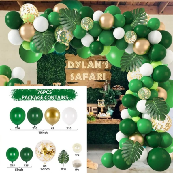 Green Balloon Garland Arch Kit Jungle Safari Party Baloon Wild One Birthday Party Decor Kids Baby Shower Latex Ballon Chain - Image 6