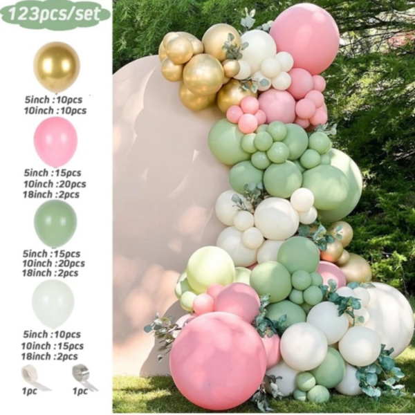 Green Balloon Garland Arch Kit Jungle Safari Party Baloon Wild One Birthday Party Decor Kids Baby Shower Latex Ballon Chain - Image 2