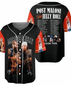 Post Malone Jelly Roll Baseball jersey, Jelly Roll Concert Jersey