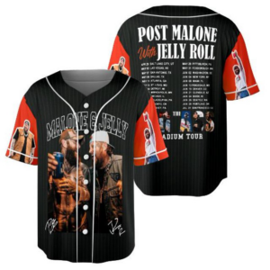 Post Malone Jelly Roll Baseball jersey, Jelly Roll Concert Jersey