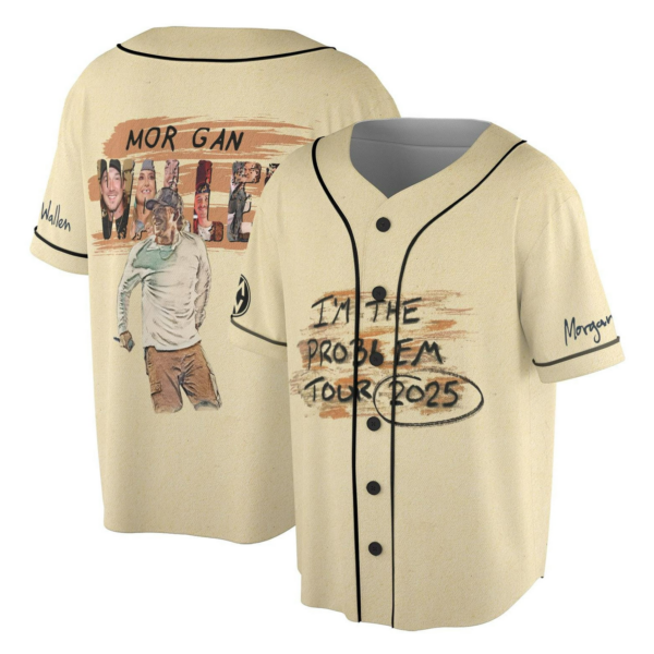 Morgan Western Jersey, Morgan I am The Problem Tour 2025 Jersey, Cowboy Western Music Concert Jersey, Morgan Wallen I’m The Problem Tour 2025 Jersey - Image 2