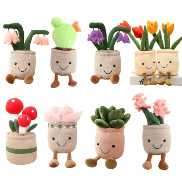 Plant Pot Plush - Succulent Cartoon Toy Gift for Girls - Image 2