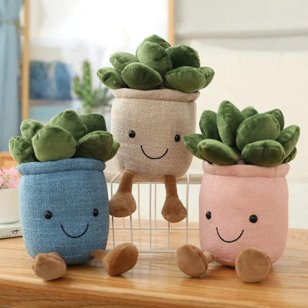 Plant Pot Plush - Succulent Cartoon Toy Gift for Girls - Image 4