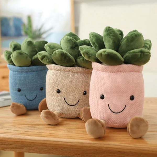 Plant Pot Plush - Succulent Cartoon Toy Gift for Girls - Image 3