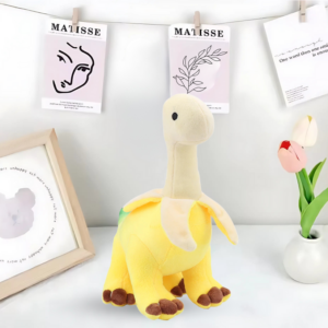 Dinosaur Plush - Soft Banana-Themed Toy Gift for Kids