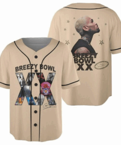 Chris Brown Tour Jersey, 2025 Chris Brown Tour Breezy Bowl XX Jersey, Chris Brown Graphic Jersey, Chris Brown Fan Gift, Chris Brown Merch