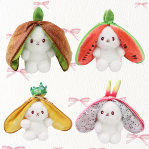 Fruit Bunny Plush, Cute Transform Soft Doll Kids Gift