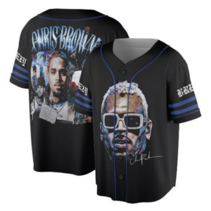 Chris Brown 2025 Breezy Bowl XX Tour Jersey, Official Concert Merch