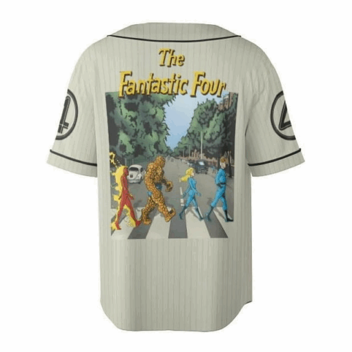 Vintage The Fantastic Four First Steps Jersey, MCU The Fantastic Four Jersey, Mister Fantastic Jersey, Fantastic 4 Crew Jersey - Image 3