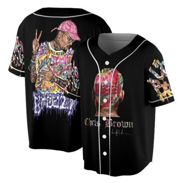 Chris Brown Breezy Bowl XX Tour Jersey, Chris Brown Fan Jersey, CB Tour 2025 Chris Brown Crop Top Graphic Chris Brown Jersey - Image 2