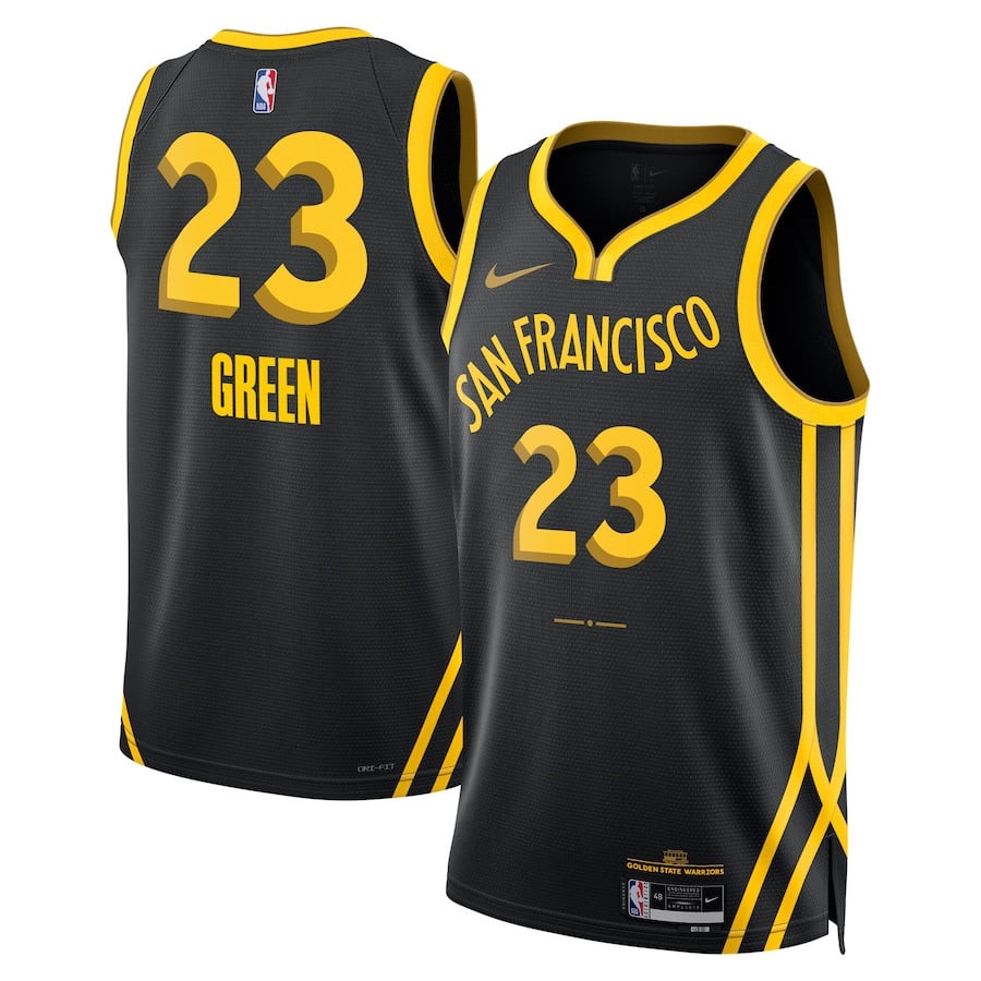 Draymond Green 23 Golden State Warriors 2023/24 City Edition Swingman Jersey - Black - JS405