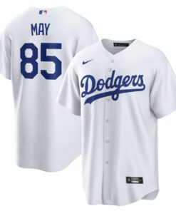 Dustin May 85 Los Angeles Dodgers Home Men Jersey - White