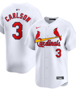 Dylan Carlson 3 St. Louis Cardinals Home Limited Men Jersey - White