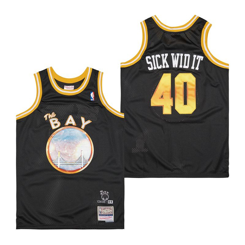 E-40 x Golden State Warriors Swingman Jersey - Black - JS740