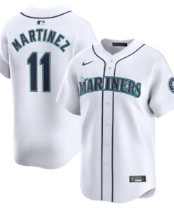 Edgar Martinez 11 Seattle Mariners Home Limited Player Men Jersey - White
