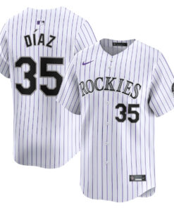 Elias Diaz 35 Colorado Rockies Home Limited Men Jersey - White