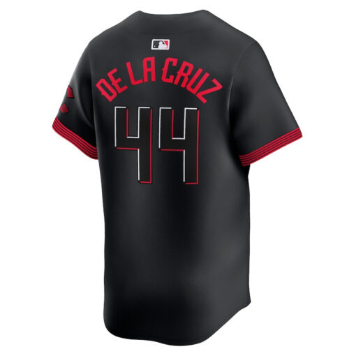 Elly De La Cruz 44 Cincinnati Reds City Connect Limited Player Men Jersey - Black - Image 3
