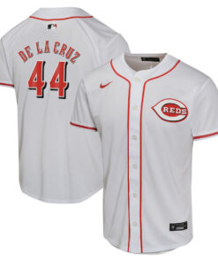 Elly De La Cruz 44 Cincinnati Reds Home Game Player YOUTH Jersey - White