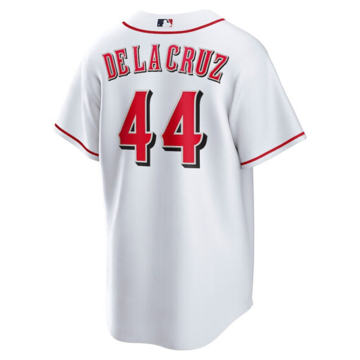 Elly De La Cruz 44 Cincinnati Reds Home Player Men Jersey  White - Image 3