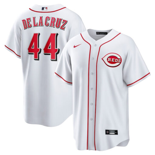 Elly De La Cruz 44 Cincinnati Reds Home Player Men Jersey  White