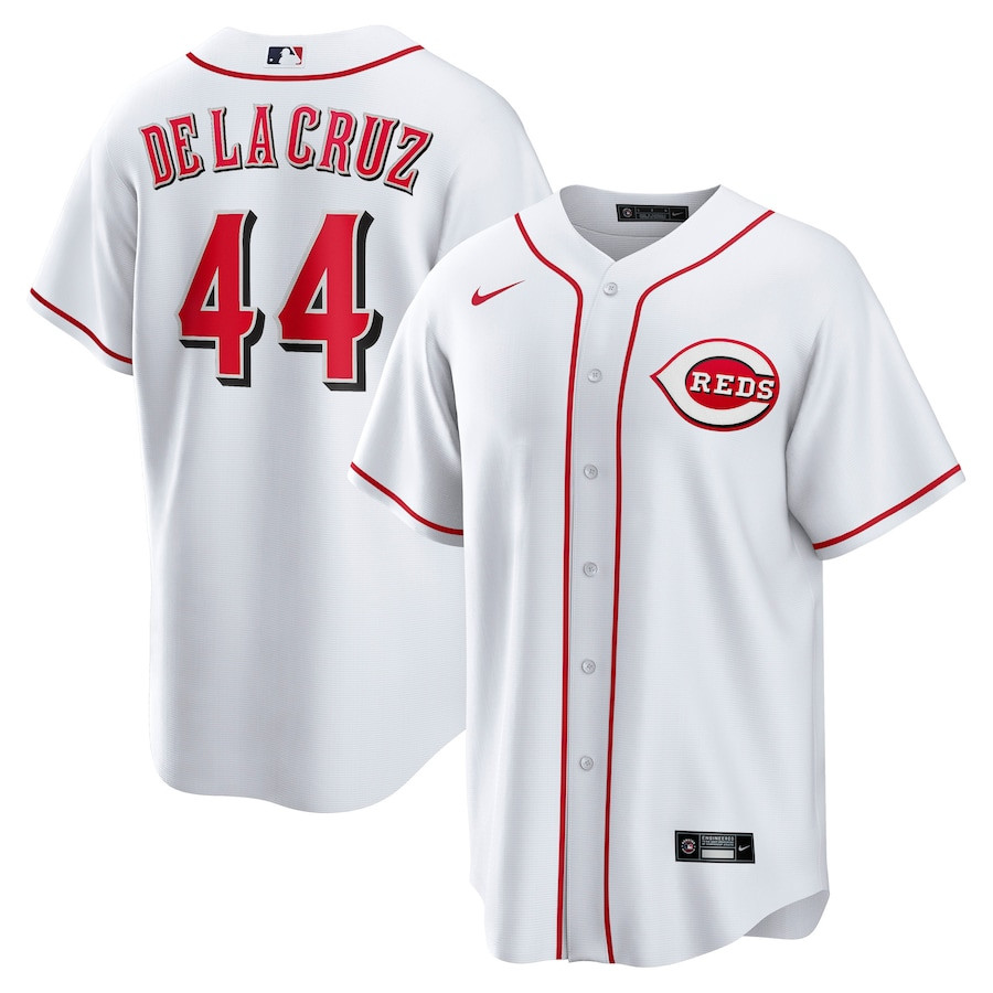 Elly De La Cruz 44 Cincinnati Reds Home Player Men Jersey â€“ White