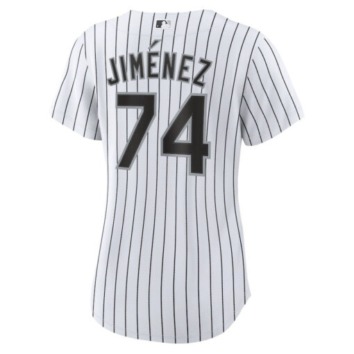 Eloy Jimenez 74 Chicago White Sox Women's Home Player Jersey - White - Image 3