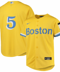 Enrique Hernandez 5 Boston Red Sox Youth City Connect Jersey - Gold