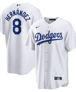Enrique Hernandez 8 Los Angeles Dodgers Home Men Jersey - White