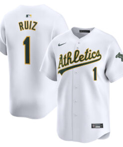Esteury Ruiz 1 Oakland Athletics Home Limited Player Men Jersey - White